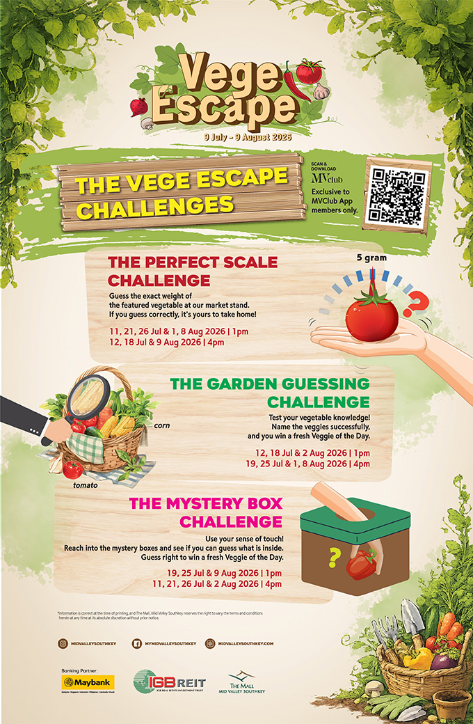 Activities area at the Vege Escape pop-up in Mid Valley Southkey