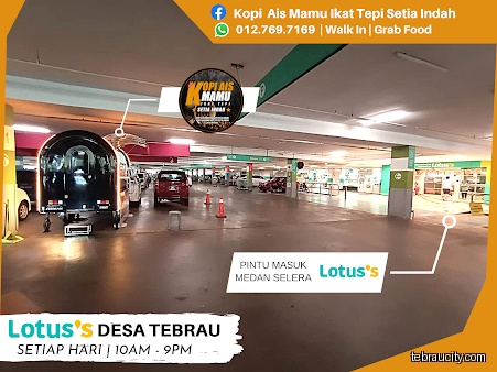 Kopi Ais Mamu Ikat Tepi Lotus Tebrau