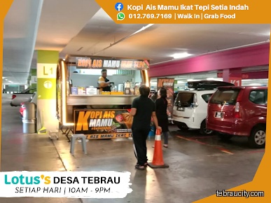 Kopi Ais Mamu Ikat Tepi Lotus Tebrau