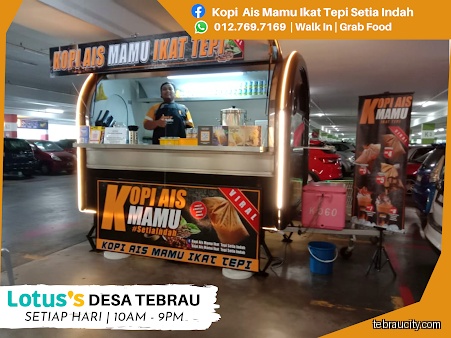 Kopi Ais Mamu Ikat Tepi Lotus Tebrau